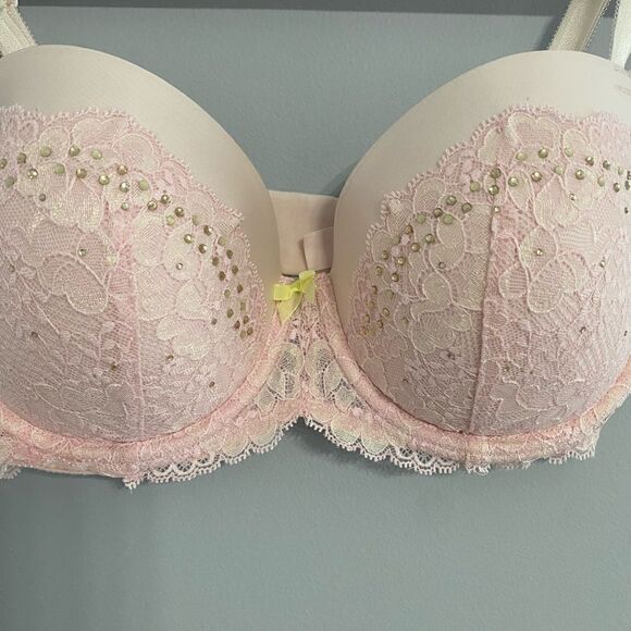 Victoria’s Secret Dream Angels Lined Demi Bra Women Size 32DDD - Picture 2 of 8